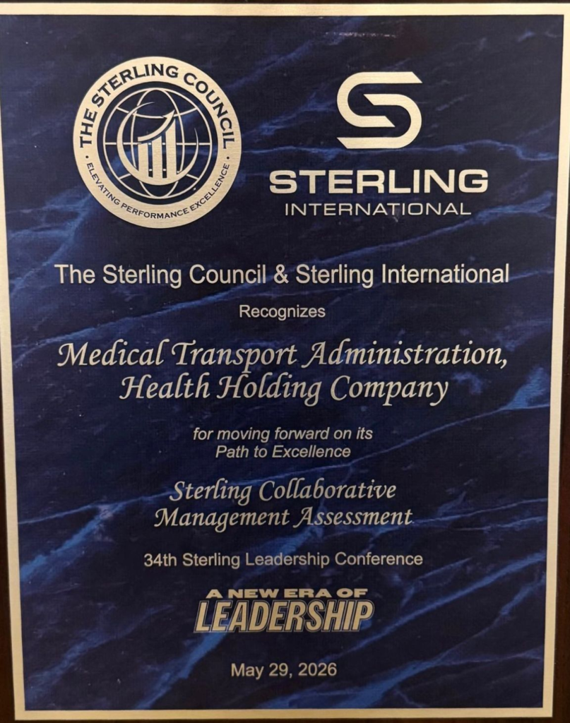 7004-807x1024 الأولى عالمياً .. "الصحة القابضة" تحصد جائزة Sterling الدولية في التميز المؤسسي لإدارة النقل الطبي