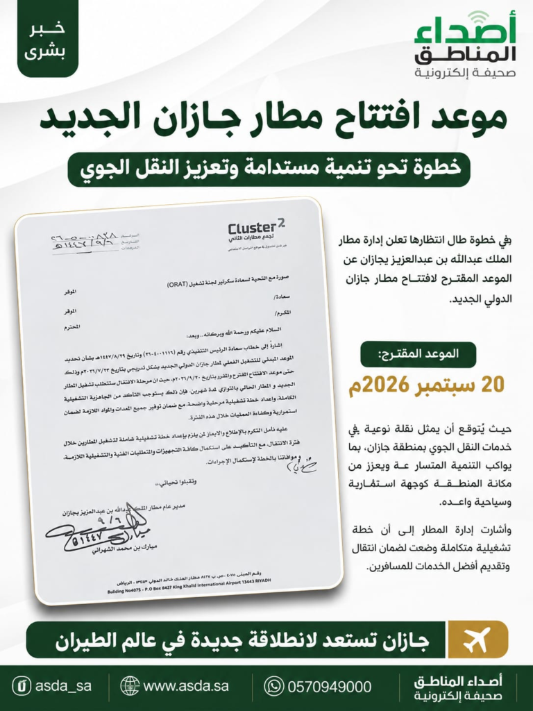 7474-768x1024 تحديد موعد التشغيل التدريجي للمطار الدولي الجديد